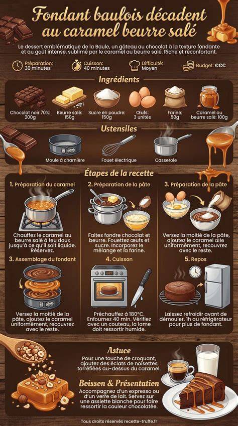 caramel beurre salé infographie étape clef