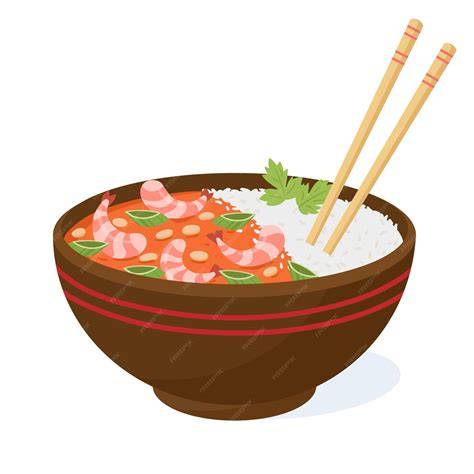 poivre et spores d’édition (illustration d’un plat asiatique simple)