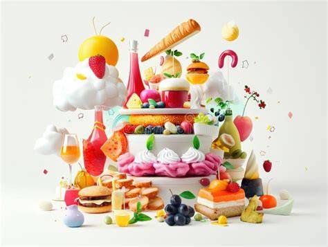 visuel bananas et desserts variés