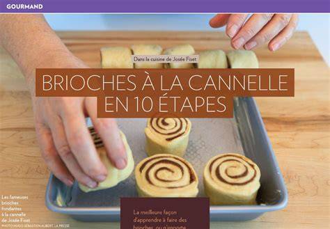 Etapes du tourage brioche cannelle
