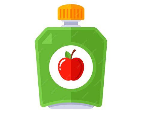 compote de pommes spirales illustration