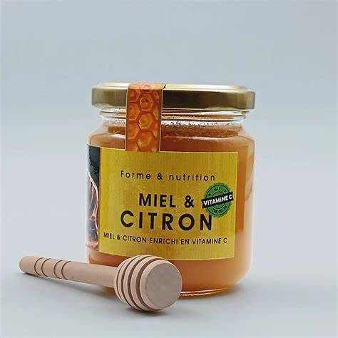 infographie: association miel citron dans pâtisserie