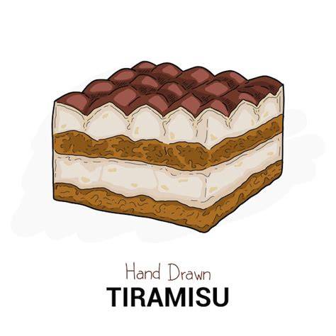 illustration tiramisu et ambiance italienne