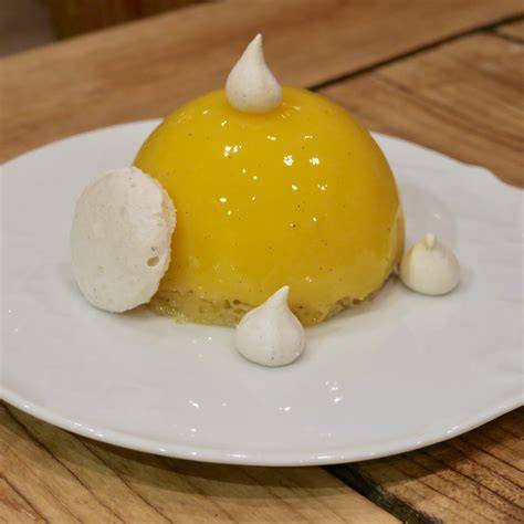 dôme glacé avec décor citron