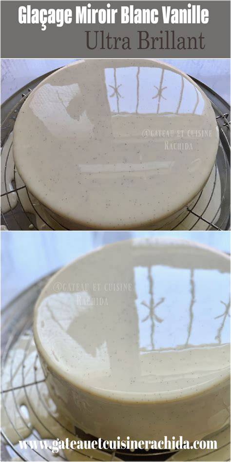 exemple de glaçage miroir sur dôme chocolat blanc