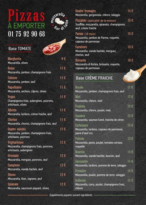 pizzeria à Astaffort carte et façade