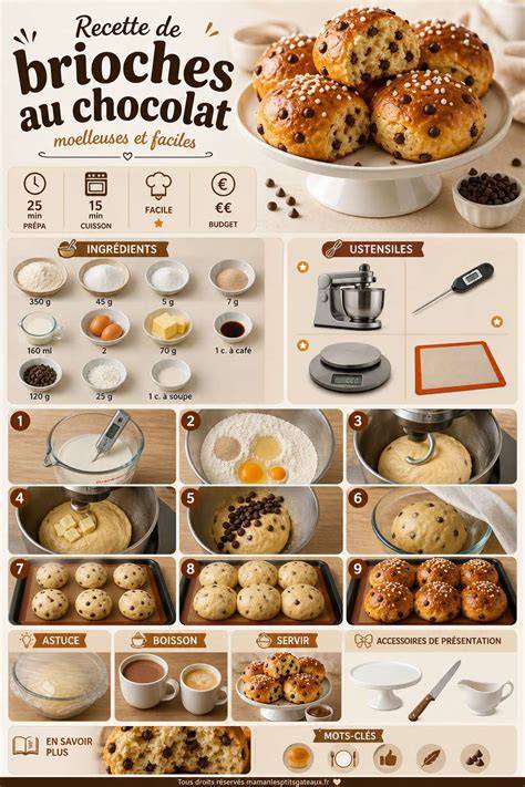 Brioches Picard chocolat moelleuses (image informative)