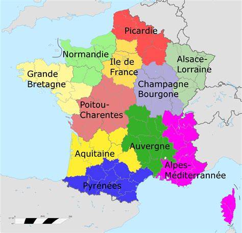 carte des régions utilisant la Chandeleur
