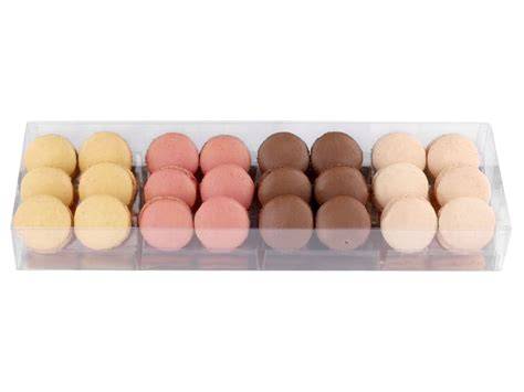 infographie boîtes à macarons et présentoirs