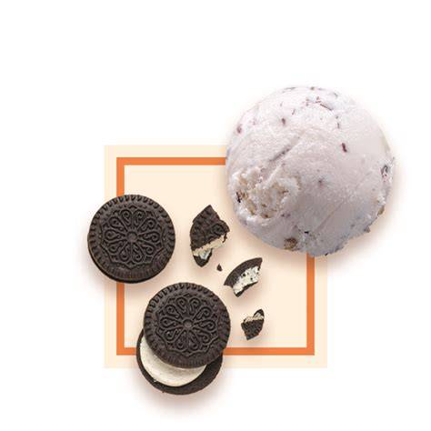 glace avec biscuit autour infographiques