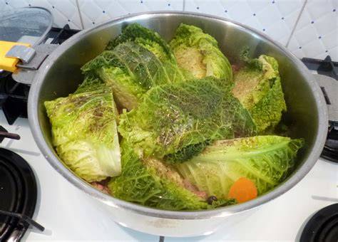 schéma de cuisson chou braisé et ingrédients