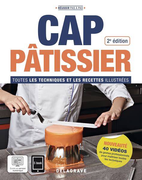 best-seller CAP pâtissier et auteurs