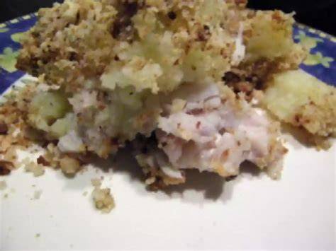 plat de crumble et lieu noir