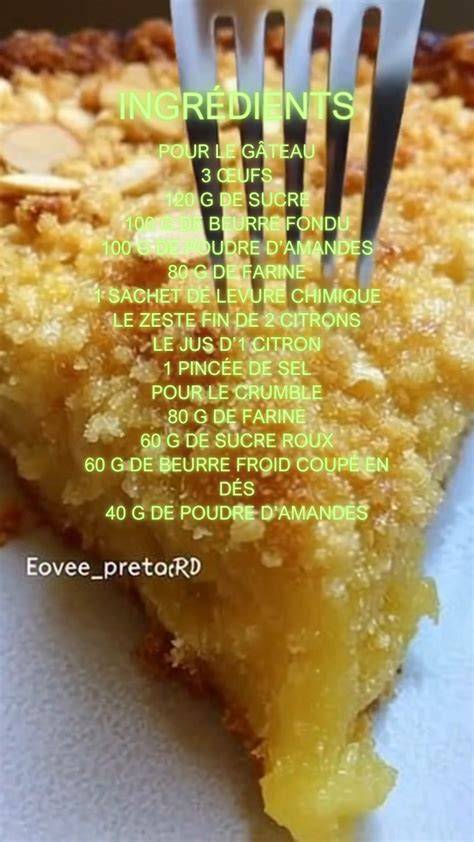 image ingrédients crumble citron